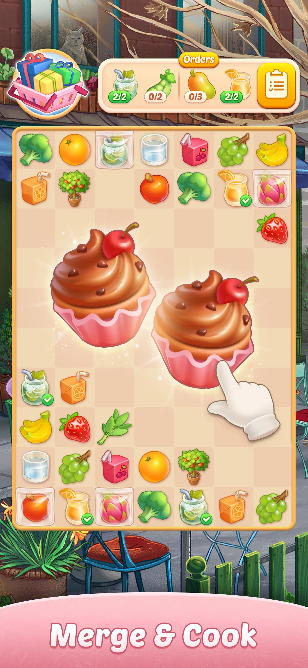 Corner cafe : Merge & Cook screenshot