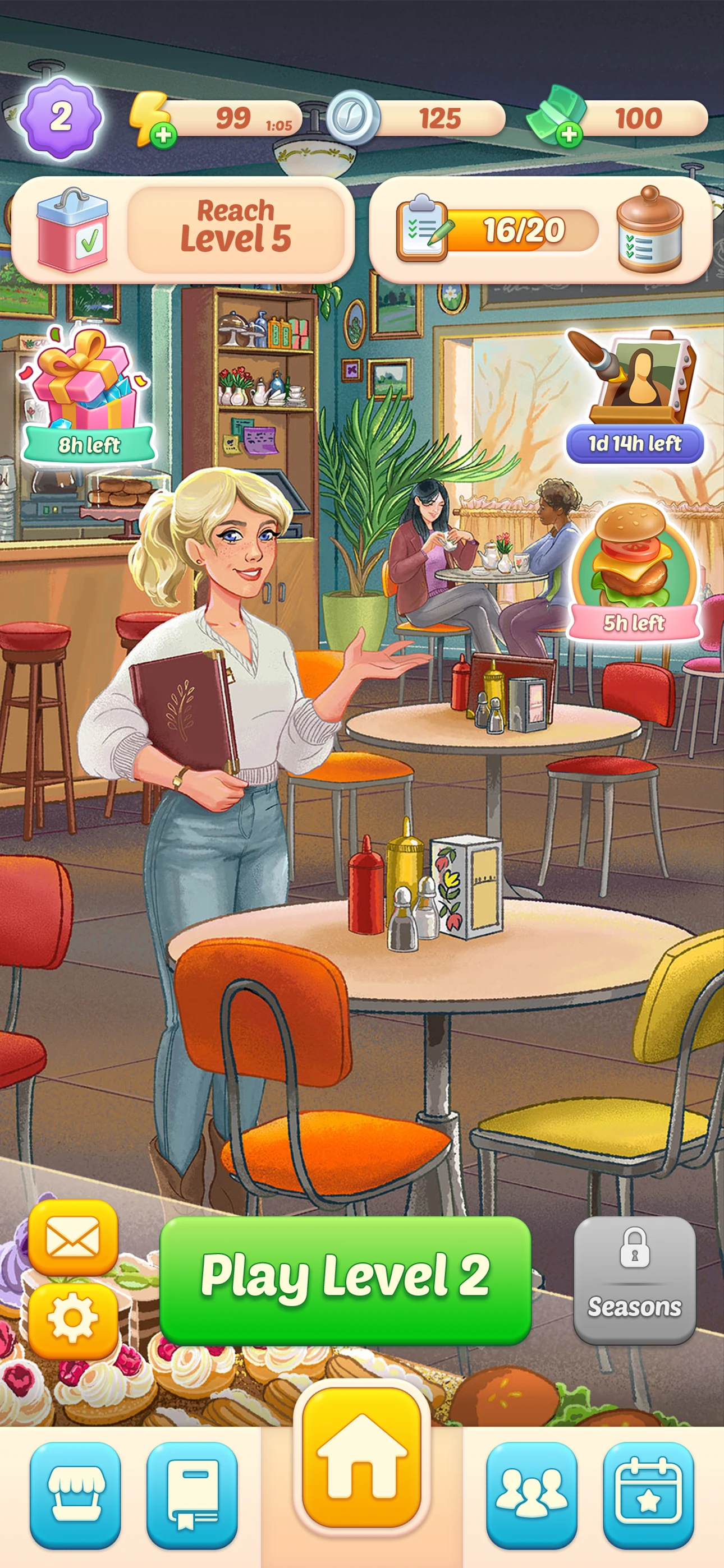 Corner cafe : Merge & Cook screenshot